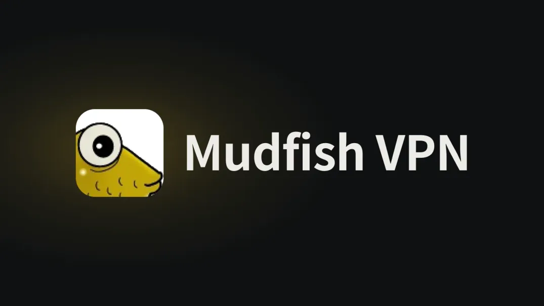 미꾸라지 로고 물고기 아이콘과 "Mudfish VPN" 제목